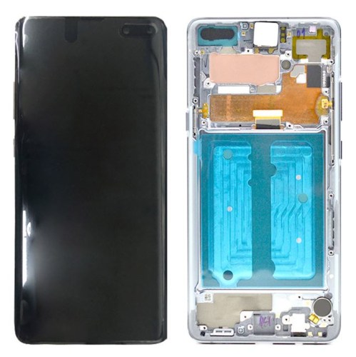 Display LCD e Touch para Samsung Galaxy S10 5G G977 Service Pack Crown Silver